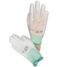 Competitive Price Anti-Dust White Color PU Palmfit Coated Glove for Labor Work